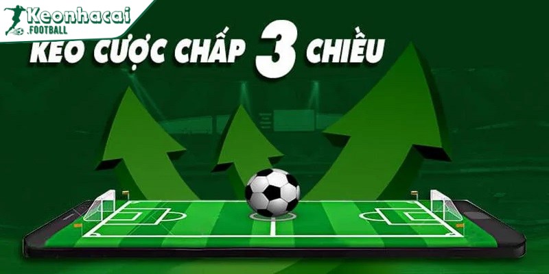 Kèo cược chấp 3 chiều - Dạng cược bóng đá mới mẻ 2 Kèo cược chấp 3 chiều còn gọi là kèo chấp 3 cửa, hoặc kèo 3W Handicap