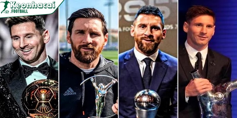 Messi có nhiều danh hiệu cá nhân đáng tự hào trong sự nghiệp thi đấu